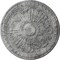 Ekena Millwork Raymond Ceiling Medallion (Fits Canopies up to 5 3/8"), 18"OD x 1 1/4"P, Ultra Pure White Crackle CM18RA2UWC - alternate 1